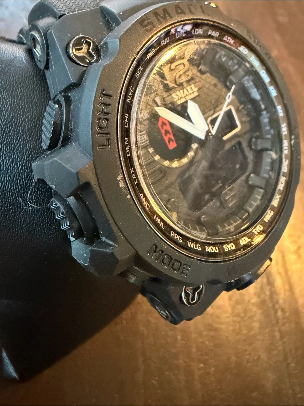 New SMAEL Black Rugged Digital-Analog Sports Watch